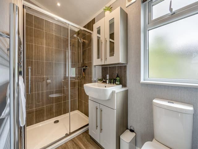 Shower room | Orchard View Lodge, Edlington Moor