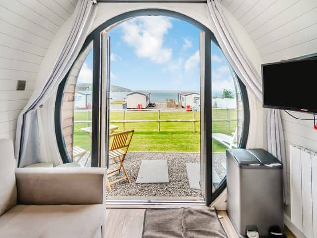 View | Tonnau Pod - Gwbert Glamping, Gwbert on Sea