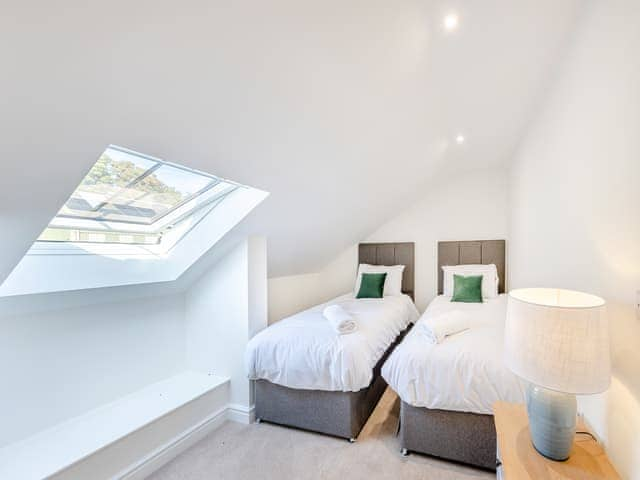 Twin bedroom | No 10 - The Stables - Tedsmore Hall Estate Properties - Tedsmore Hall Estate Properties, Oswestry