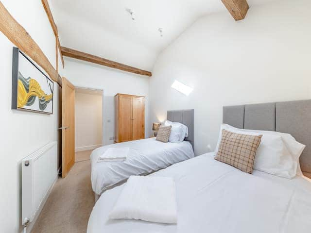 Twin bedroom | Saddle - Tedsmore Hall Estate Properties, Oswestry