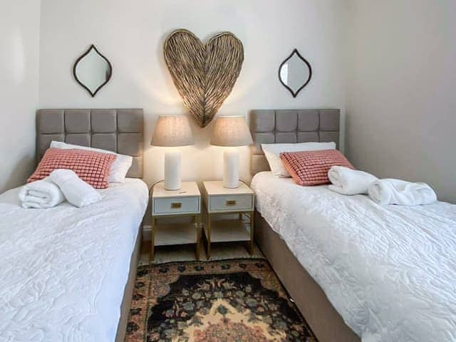 Twin bedroom | The Guards Quarters - The Old Court House, Silloth