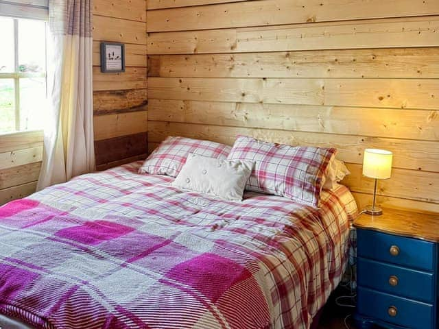 Double bedroom | Wind Hall Log Cabin, Seascale, near Gosforth and Wasdale