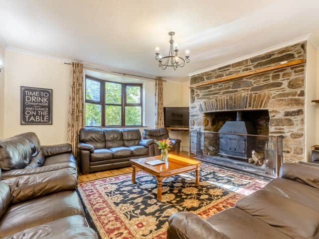 Living room | Sherrill Farmhouse - Sherrill Farm Holiday Cottages, Dunterton, near Tavistock