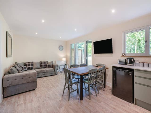 Open plan living space | Copper Beech - Woodland Cottages, Halstead