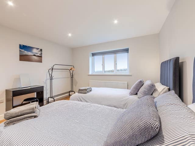 Twin bedroom | The Bunker - The Drive Cottages, Bamburgh