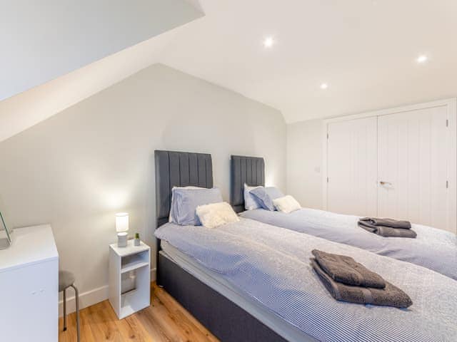 Twin bedroom | The Bunker - The Drive Cottages, Bamburgh