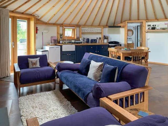 Open plan living space | Butterfly Roundhouse - The Roundhouses, South Walsham