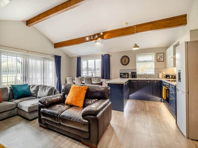 Spacious living area | Humphrey-Basil Lodge - Birchdale Lodges & Alpaca&rsquo;s, Norton Disney, near Lincoln