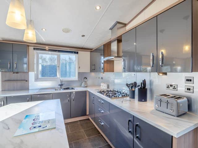 Kitchen area | The Lancaster - Rosewood Waters Retreat, Horncastle