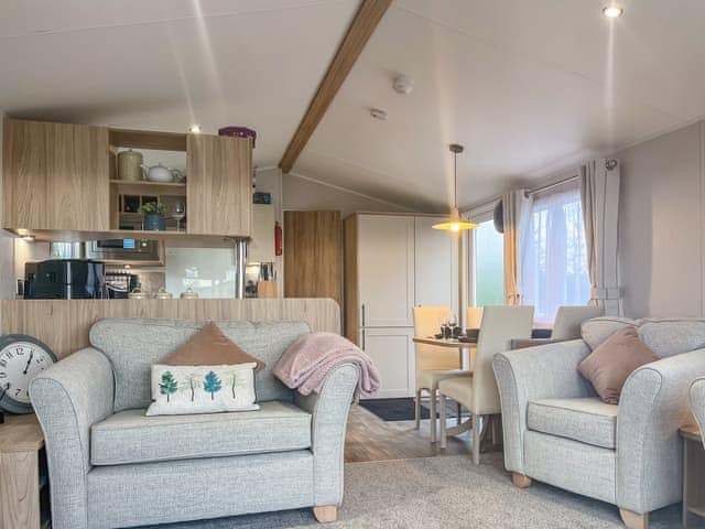 Open plan living space | Apricus Lodge, Ashbourne