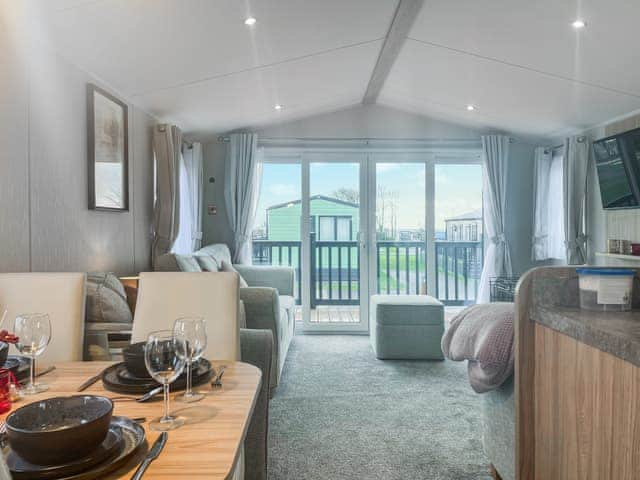 Open plan living space | Apricus Lodge, Ashbourne