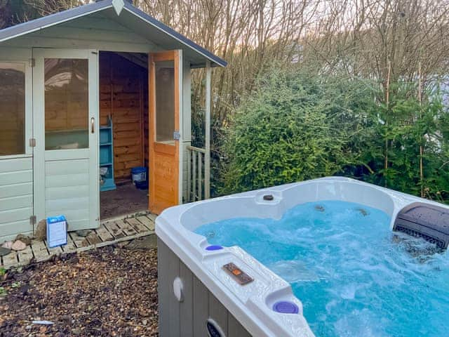 Hot tub | Dorys Cottage, Dalton-in-Furness, near Ulverston and Lakeland Peninsula