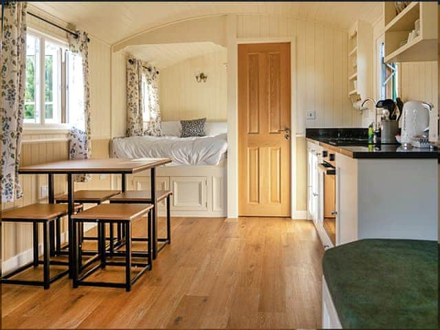 Open plan living space | South Down Lodges - Le Rouge Roulotte - South Downs Lodges, Hassocks