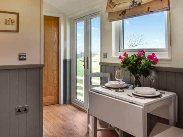 Dining Area | Meadows View Shepherd&rsquo;s hut, Cockermouth