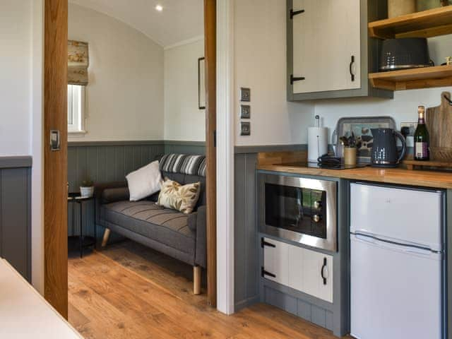 Kitchen | Meadows View Shepherd&rsquo;s hut, Cockermouth