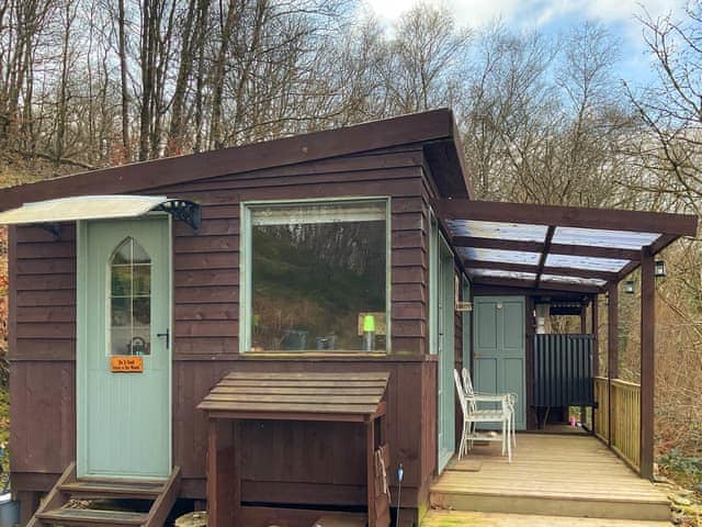 Exterior | The Cabin In The Woods - Tanyrallt Holidays, Llanybydder, near Llandovery