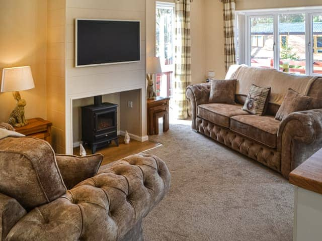 Living area | Floki&rsquo;s Lodge, Felmoor Park, near Morpeth