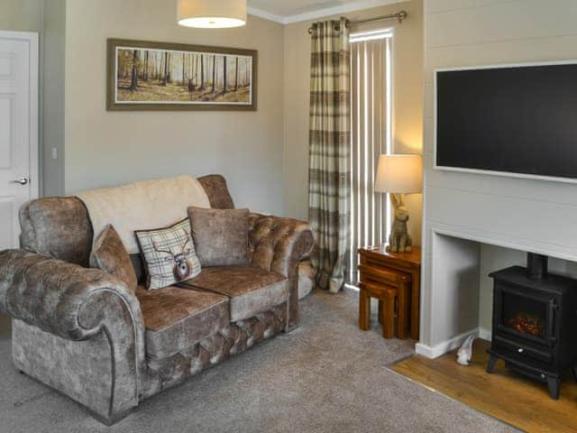 Living area | Floki&rsquo;s Lodge, Felmoor Park, near Morpeth