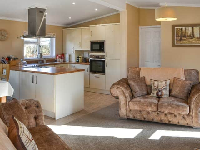 Open plan living space | Floki&rsquo;s Lodge, Felmoor Park, near Morpeth