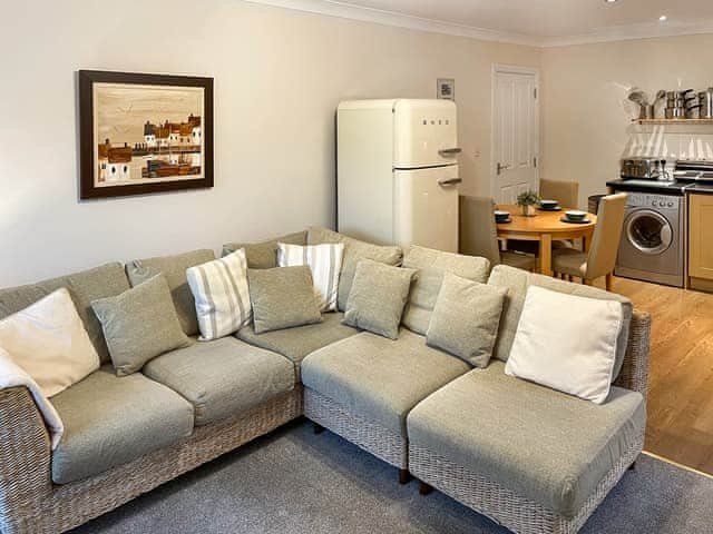 Open plan living space | Esk View Apartment, Whitby