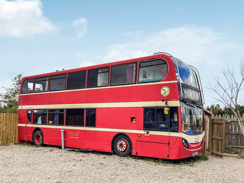 Exterior | Archie The Double Decker Bus  - Tain Glamping, Tain