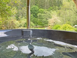 Hot Tub and river view | Dunmallet, Pooley Bridge and Northern Ullswater