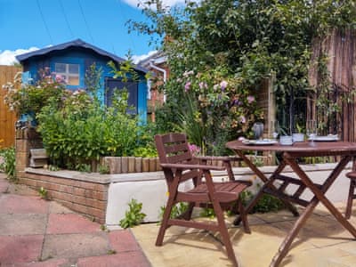 Patio view | The Annex, Weymouth