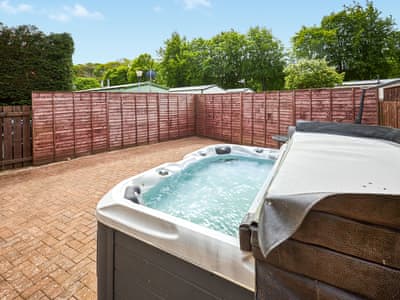 Hot tub | Britton Hall Bungalow, Westgate, near Stanhope
