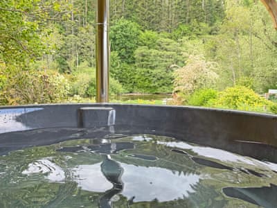 Hot Tub and river view | Dunmallet, Pooley Bridge and Northern Ullswater