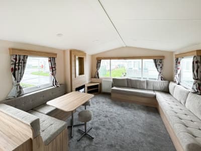 Open plan living space | Aurelias Retreat - Kings Caravan Park, Chapel St Leonards