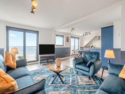 Open plan living space | Penthouse North - Crakehall House, Saltburn-By-The-Sea