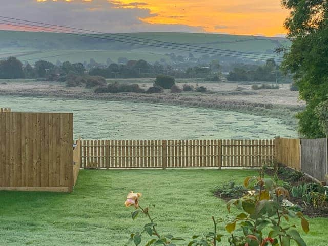 Frosty morning view of nature reserve | Lodge With A View, Steyning