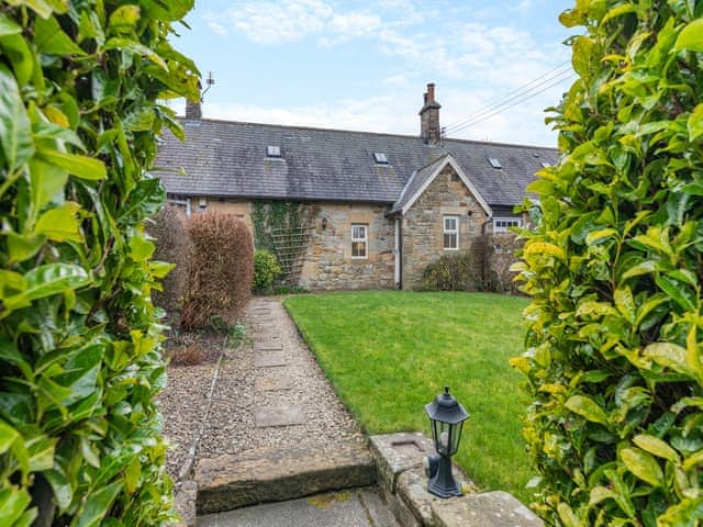 Entrance to a cosy holiday retreat | Bumble Cottage, Newton-on-the-Moor, near Alnwick