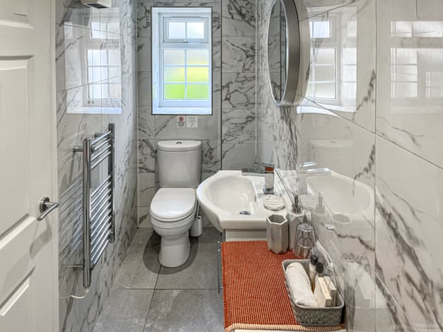 Bathroom | Bank Top Mews - Arthington Retreats , Harden, near Haworth