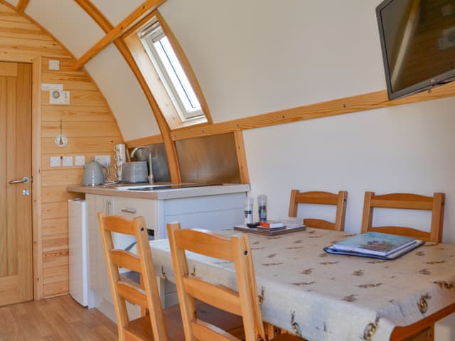 Dining Area | Husk - Kelk Beck Glamping, Kelk, near Driffield