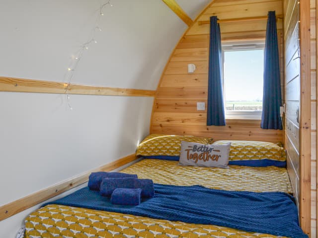Double bedroom | Husk - Kelk Beck Glamping, Kelk, near Driffield