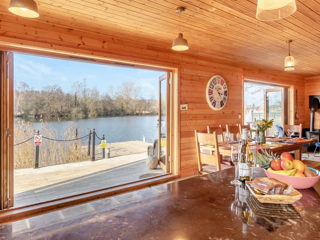 Open plan living space | Malibu Lakehouse, Pentney Lakes