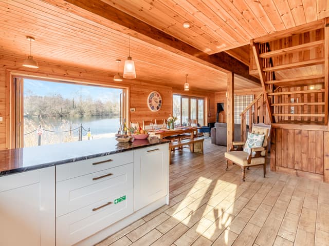 Open plan living space | Malibu Lakehouse, Pentney Lakes