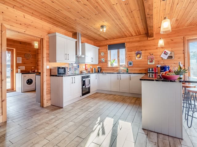 Open plan living space | Malibu Lakehouse, Pentney Lakes