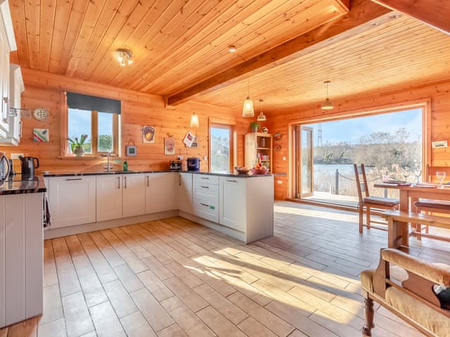 Open plan living space | Malibu Lakehouse, Pentney Lakes