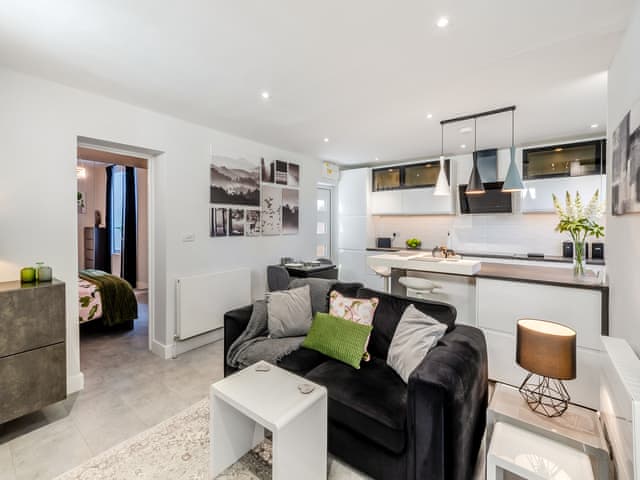 Open plan living space | The Hideaway - The Old Post Office Apartments, Haltwhistle