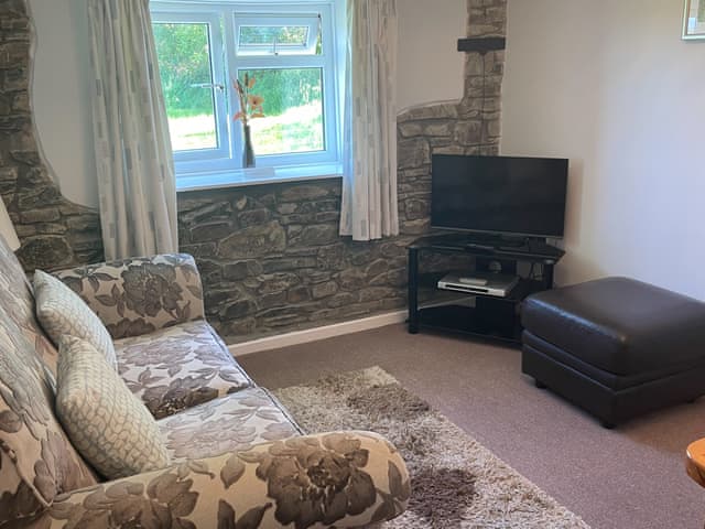 Living room | Hawfinch Apartment - Moorhead Country Holidays, Woolfardisworthy, Clovelly