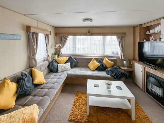 Open plan living space | Pukka Caravan Lets, Ingoldmells