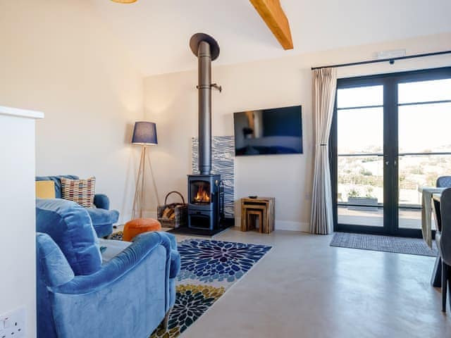 Open plan living space | The Old Cowshed, Thorness