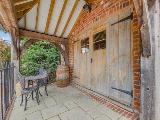 Patio | The Waggon House - Milton End Farm Barns, Arlingham, near Frampton-on-Severn