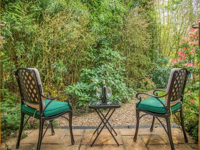 Sitting-out-area | Moorland Lodge, Holt Wood, near Wimborne