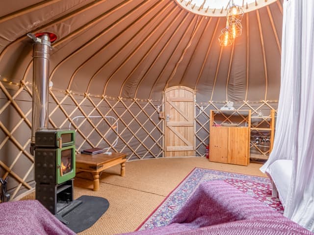 Interior | The Warren Yurt, Black Hill, near Crowborough