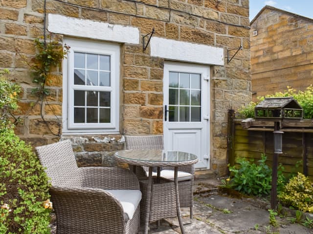 Sitting-out-area | Oak Cottage, Burniston, near Scarborough