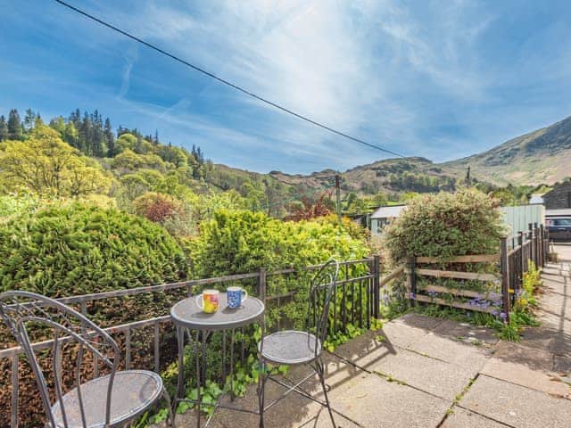 Sitting-out-area | Stybarrow View Cottage, Glenridding, near Ullswater