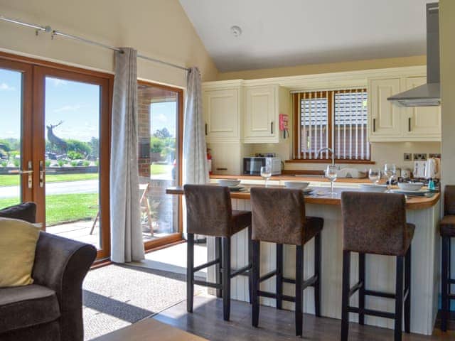 Kitchen area | Jasmine Lodge, Fitling